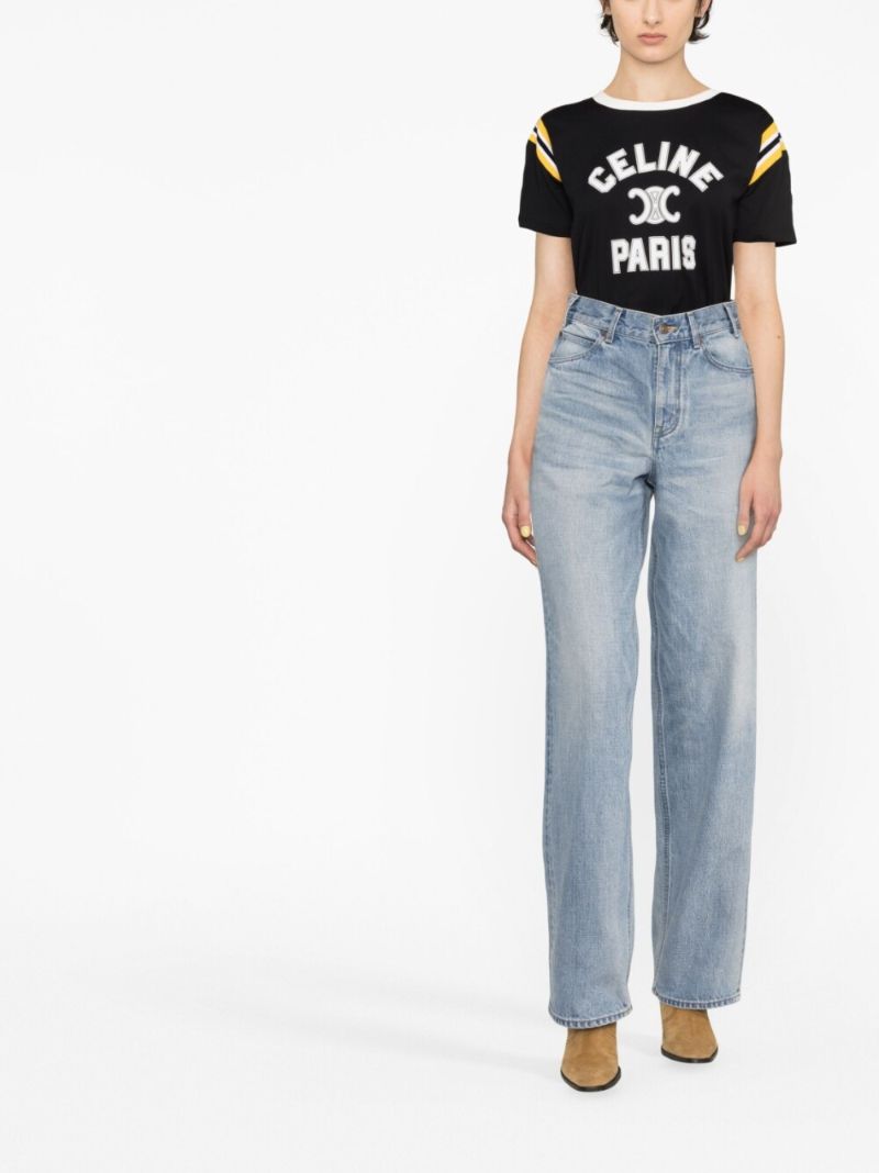 Blue Kitty Straight-leg Jeans