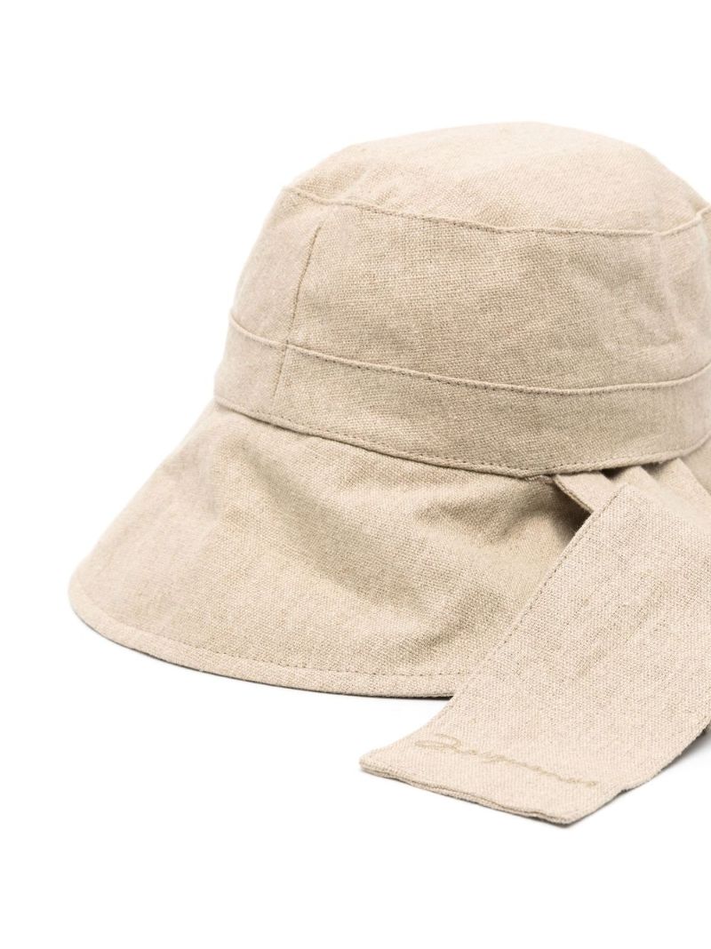 Beige Wide Brim Hat