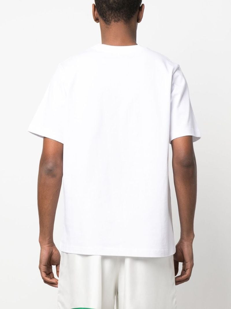 White Casa Sport Print Organic Cotton T-shirt