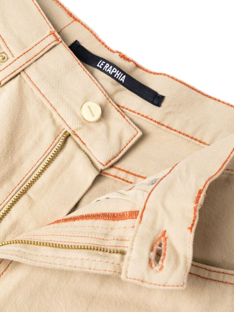 Neutral Le De NÃ_x0083_Â®mes Organic Cotton Flared Jeans