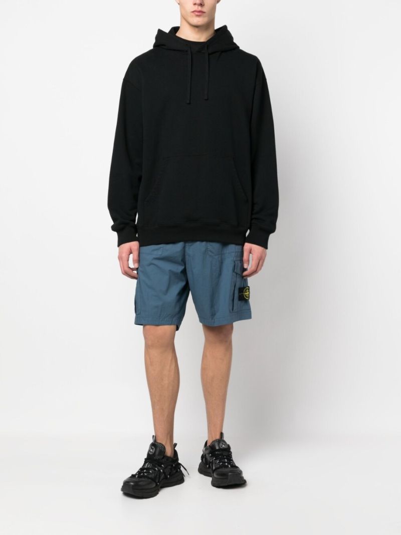 Blue Compass Patch Cargo Shorts