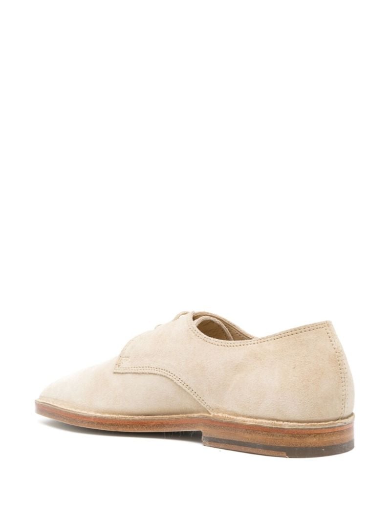 Neutral Suede Lace-up Shoes