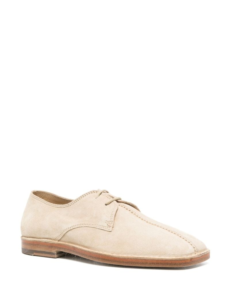 Neutral Suede Lace-up Shoes