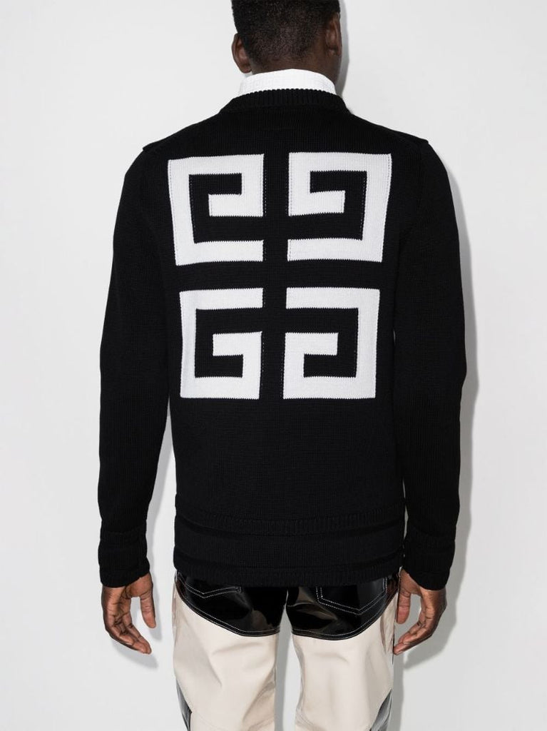 Logo Intarsia Cotton Sweater