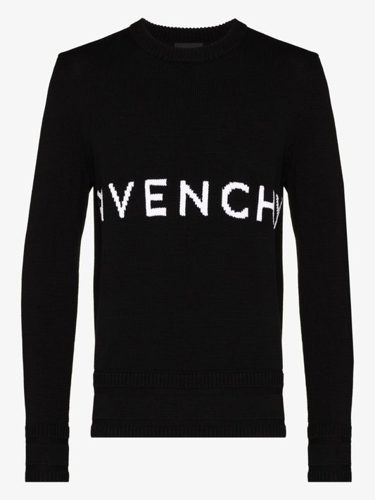 Logo Intarsia Cotton Sweater