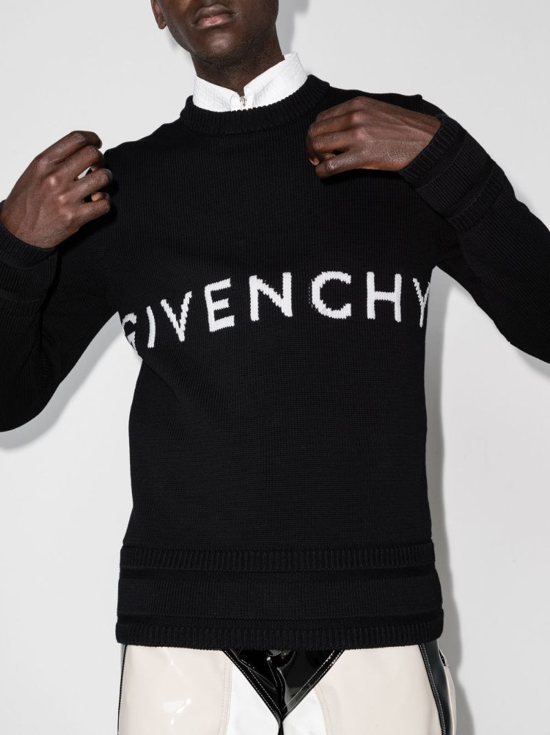 Logo Intarsia Cotton Sweater