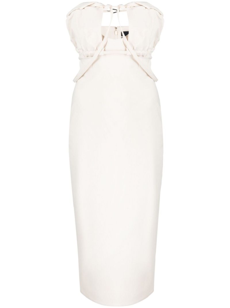 White La Robe Bikini Strapless Dress