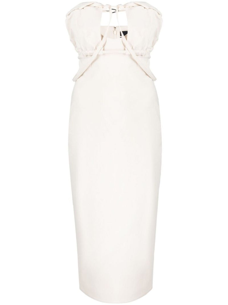 White La Robe Bikini Strapless Dress