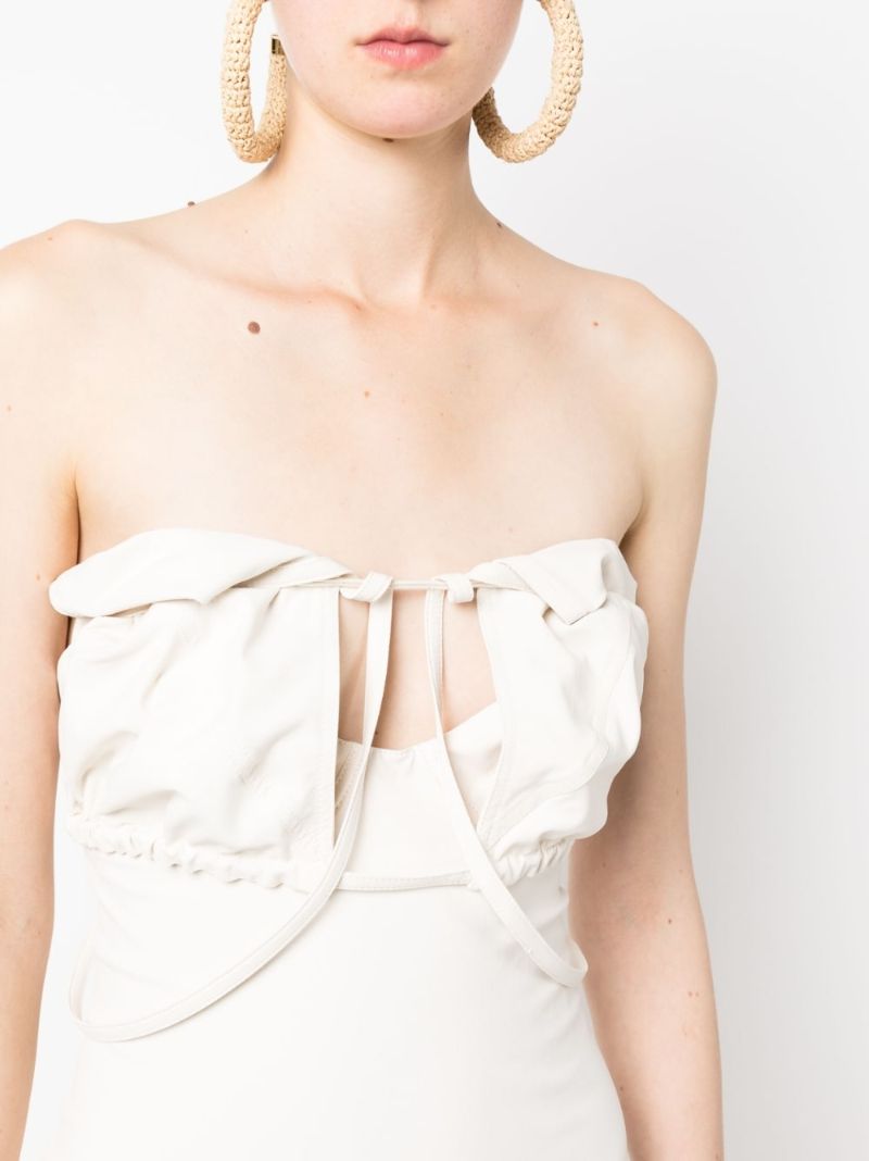 White La Robe Bikini Strapless Dress
