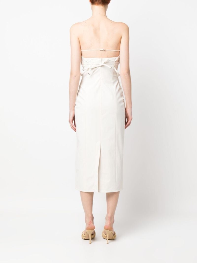 White La Robe Bikini Strapless Dress