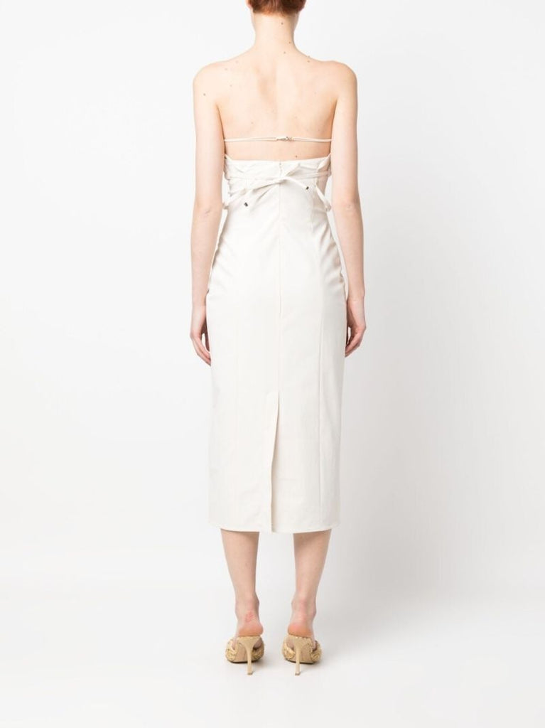 White La Robe Bikini Strapless Dress
