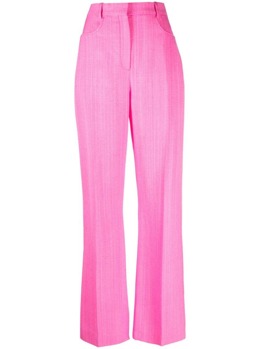 Pink Le Pantalon Sauge Flared Trousers