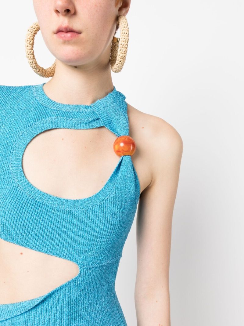 Blue La Robe Brilho Cut-out Mini Dress