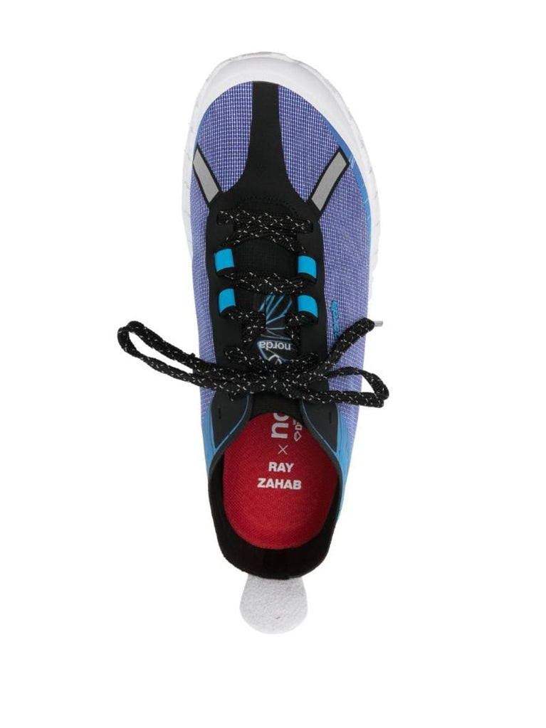 Blue, Purple and Black 001 Dyneema Hand Painted Sneakers
