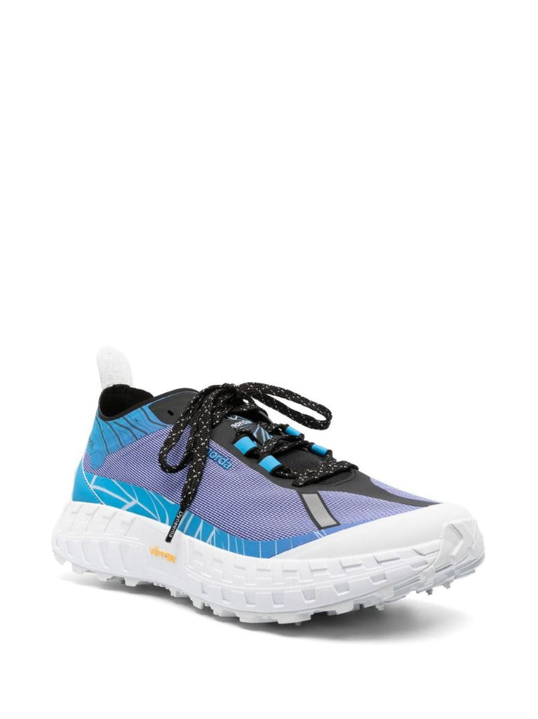 Blue, Purple and Black 001 Dyneema Hand Painted Sneakers