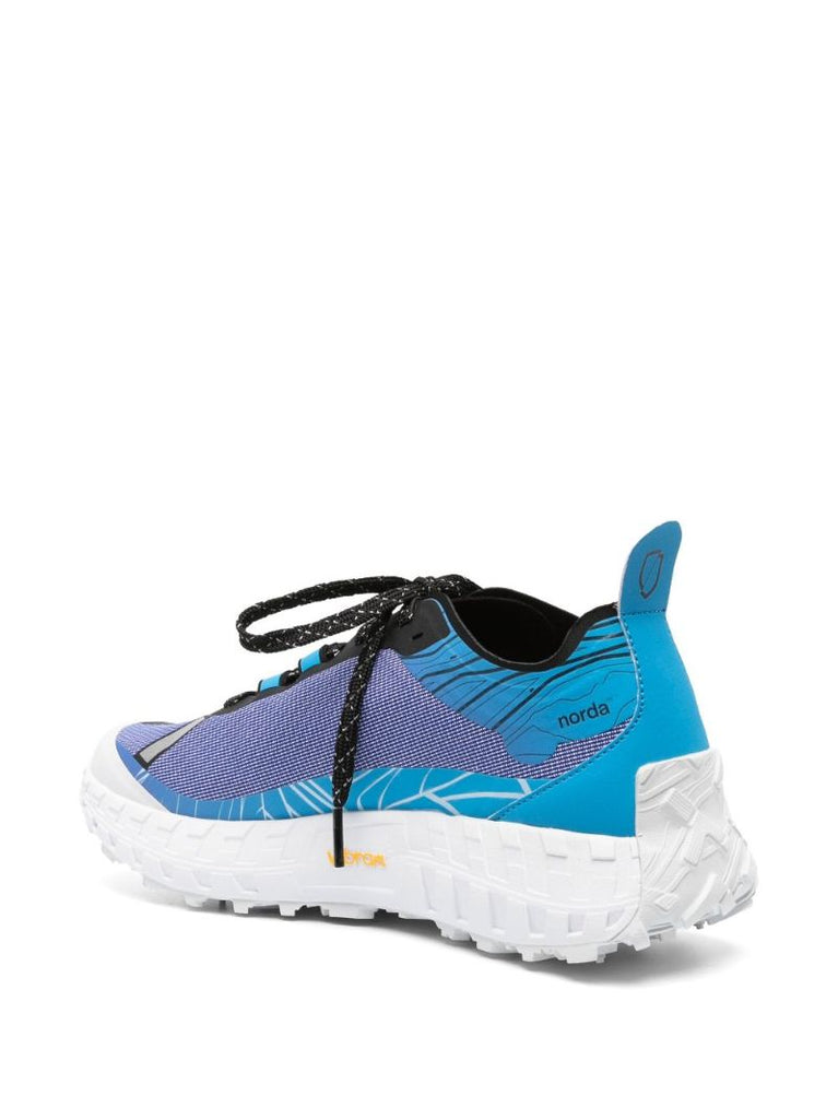 Blue, Purple and Black 001 Dyneema Hand Painted Sneakers