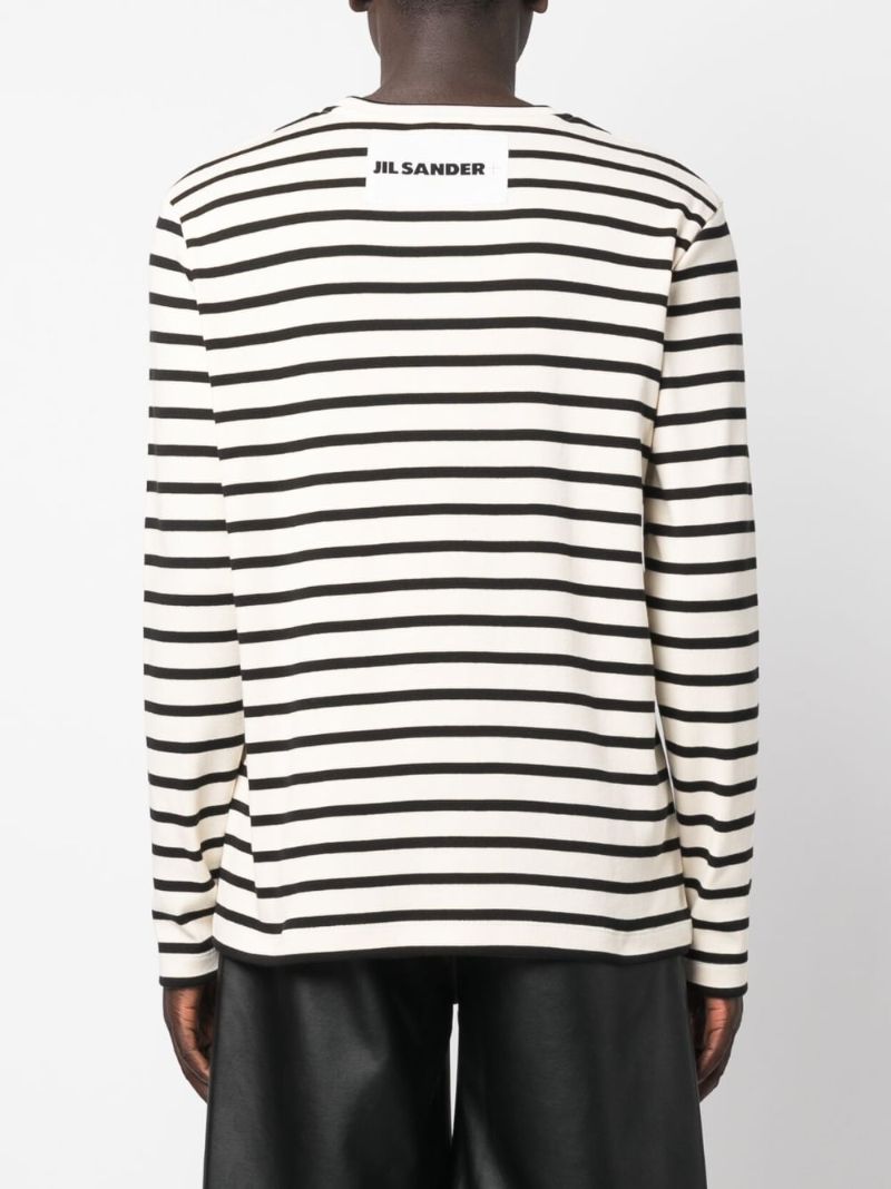 Black Striped Long-sleeve T-shirt