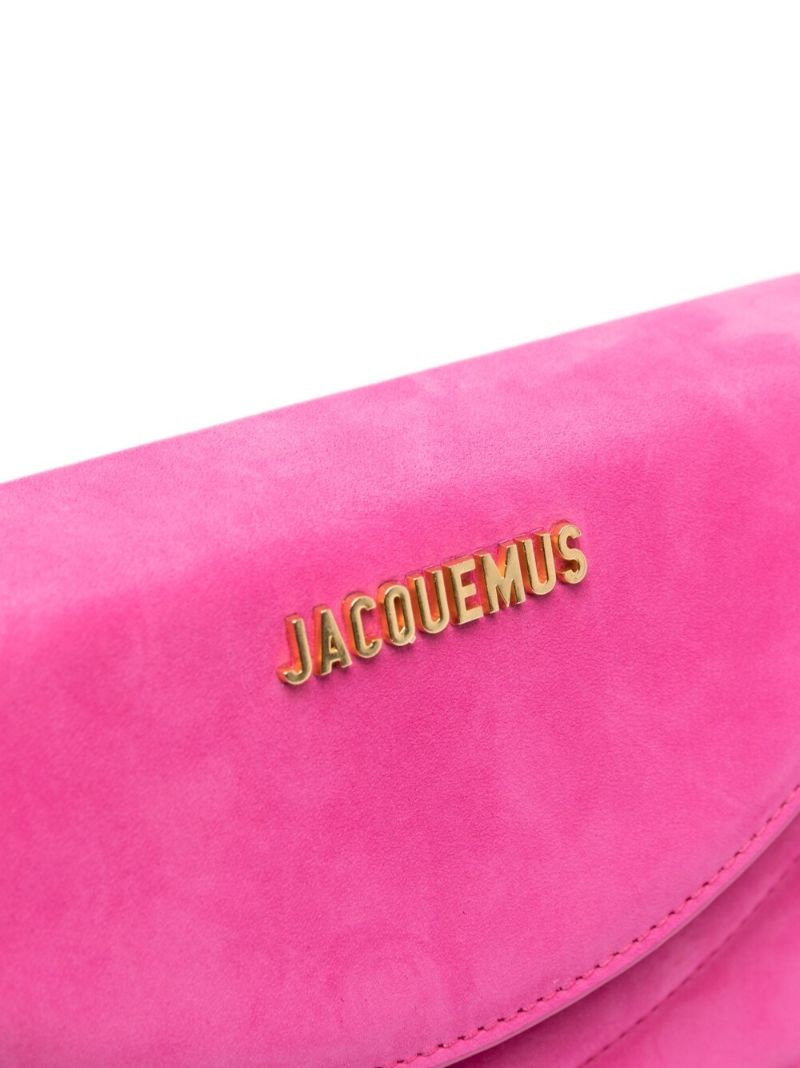 Pink Le Sac Rond Leather Top Handle Bag
