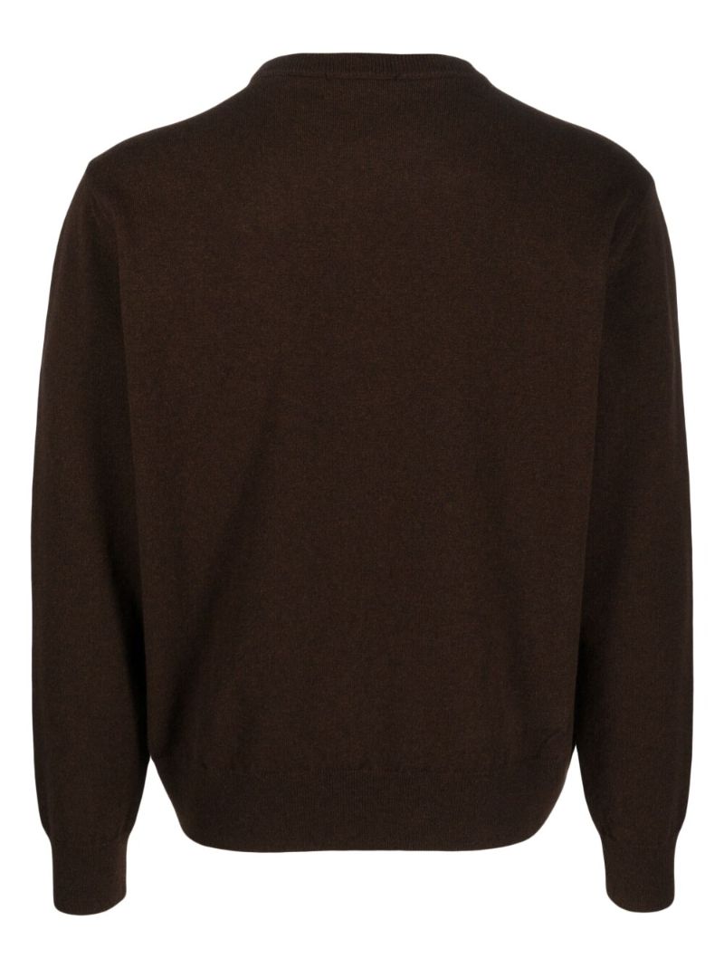 Brown Wool Crew-neck Sweater