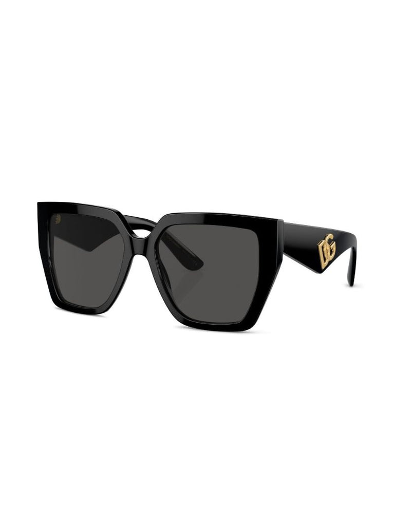 Black Oversize Square-frame Sunglasses