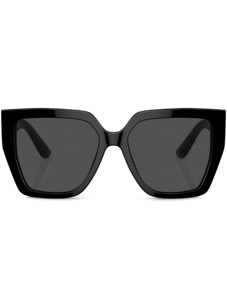 Black Oversize Square-frame Sunglasses