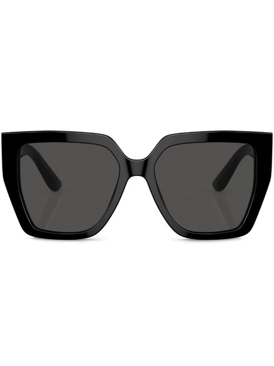 Black Oversize Square-frame Sunglasses