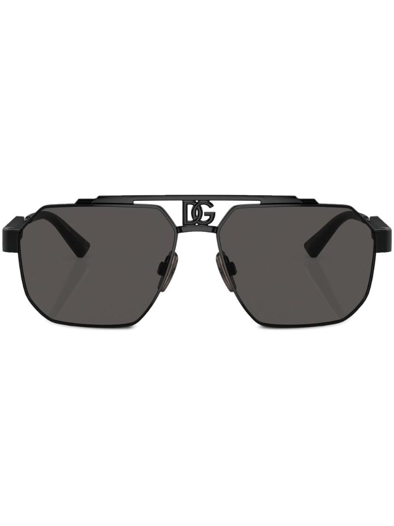Black Dark Sicily Pilot Sunglasses