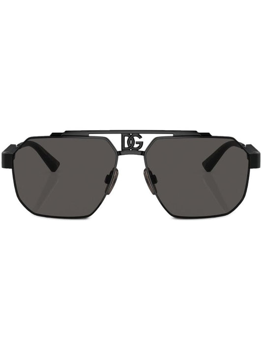 Black Dark Sicily Pilot Sunglasses