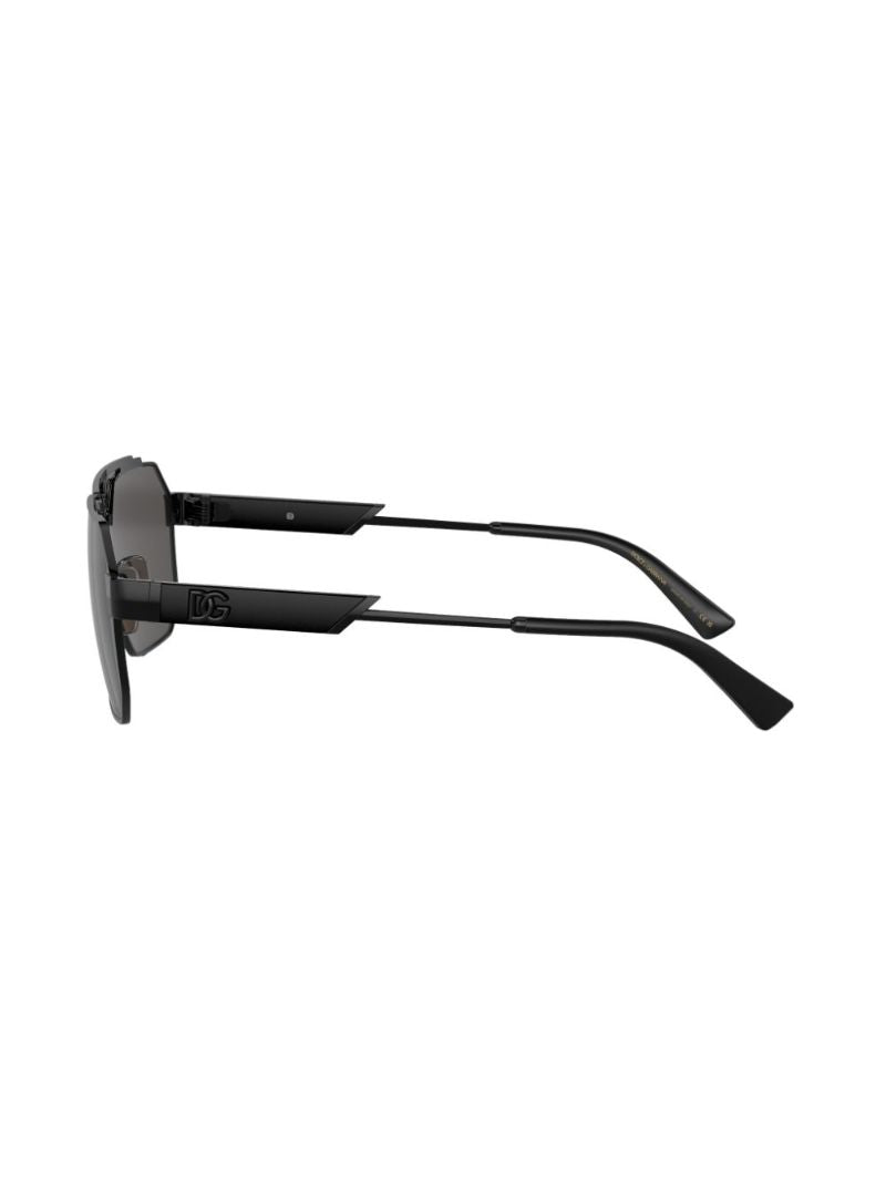 Black Dark Sicily Pilot Sunglasses
