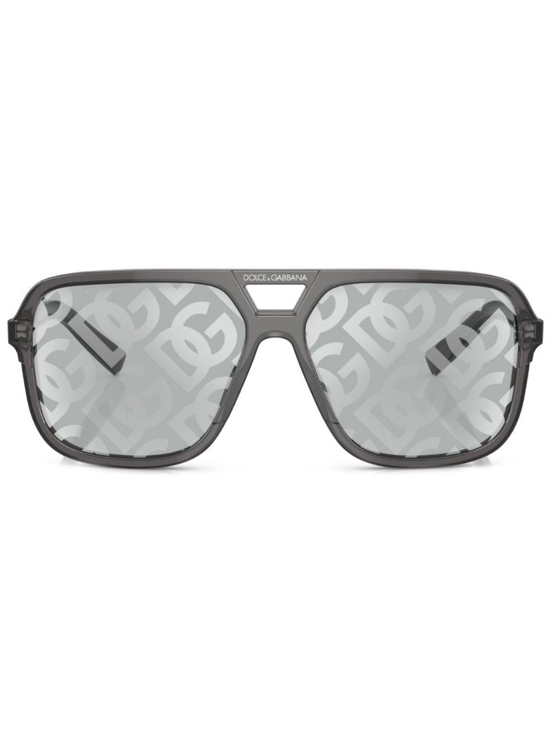 Grey Dg Cross Sunglasses