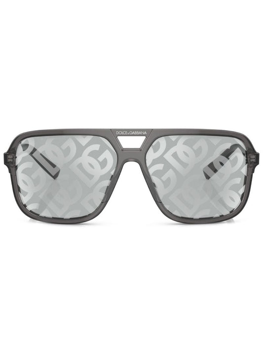 Grey Dg Cross Sunglasses