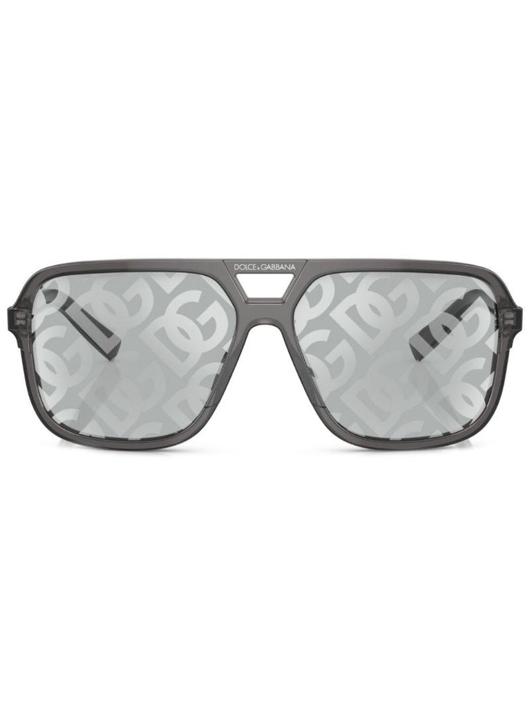 Grey Dg Cross Sunglasses