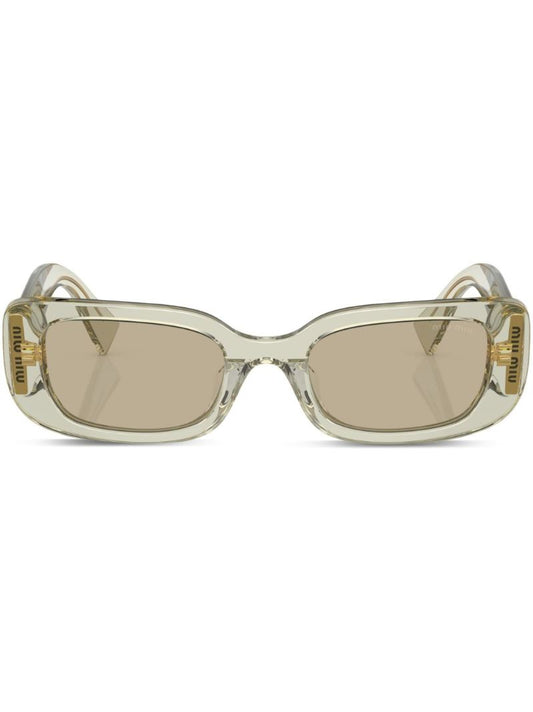 Green Rectangle Frame Sunglasses