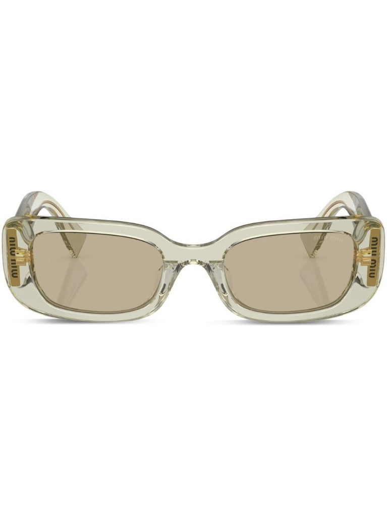 Green Rectangle Frame Sunglasses