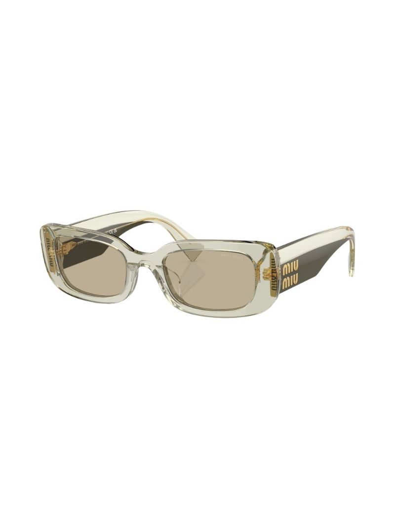 Green Rectangle Frame Sunglasses