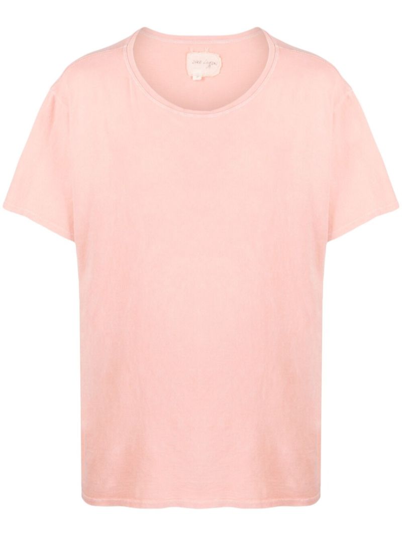 Pink Crew Neck Cotton T-shirt
