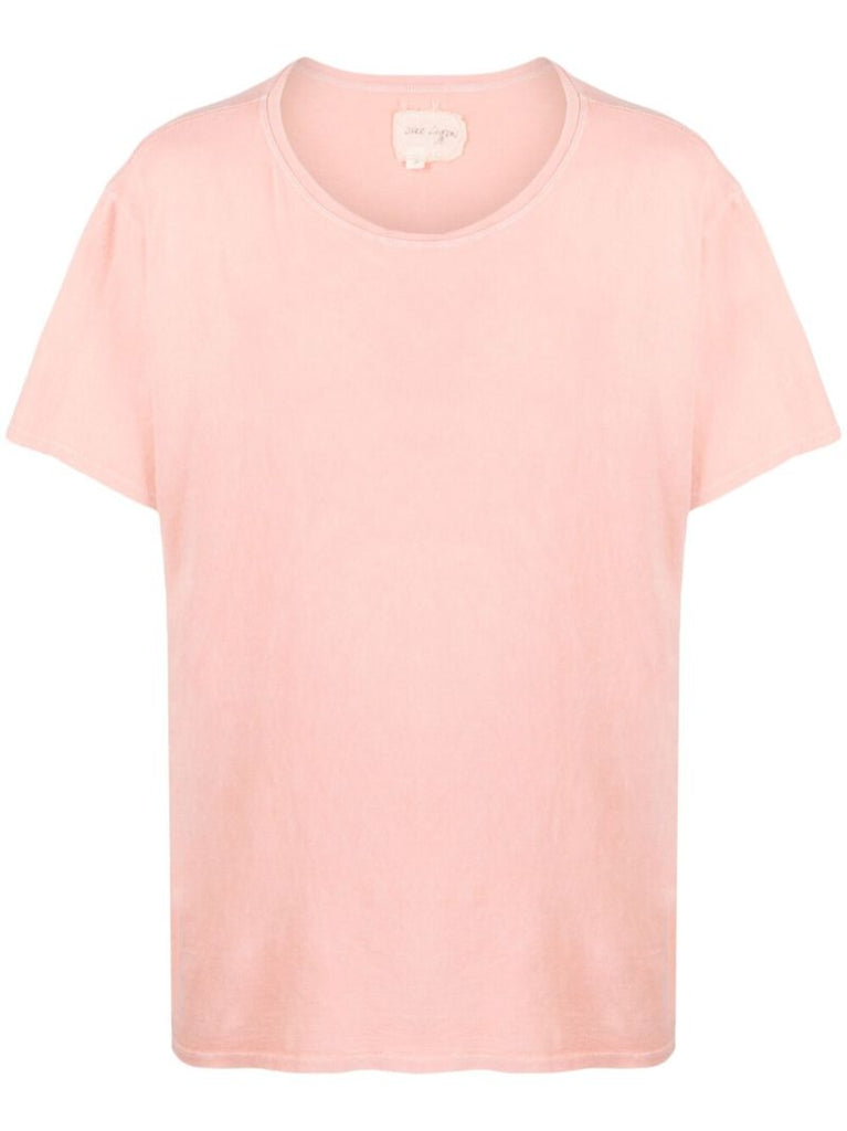 Pink Crew Neck Cotton T-shirt