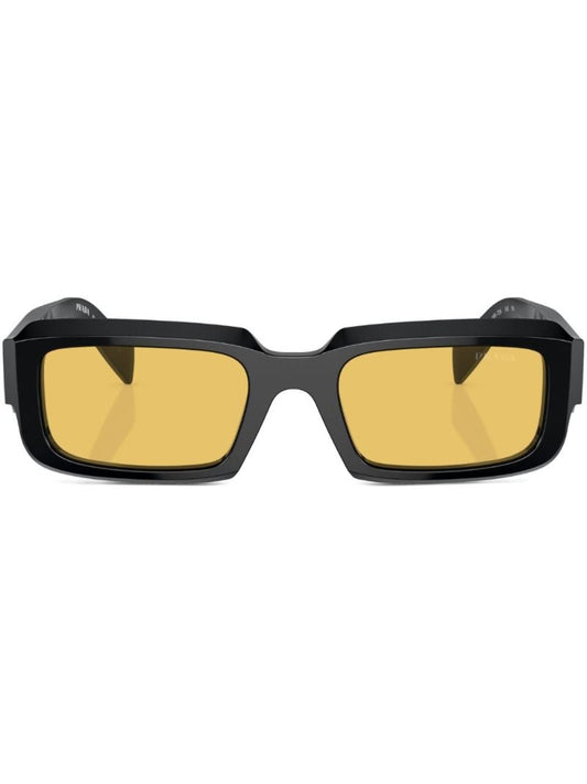 Black Rectangle-frame Sunglasses