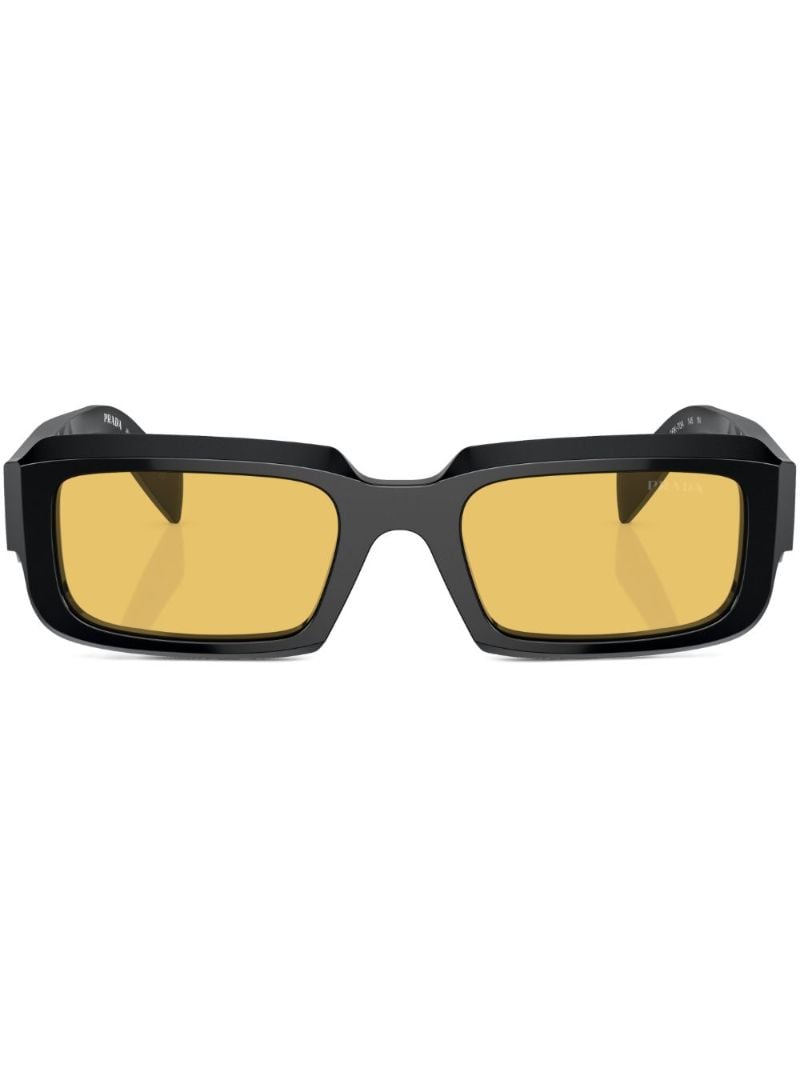 Black Rectangle-frame Sunglasses
