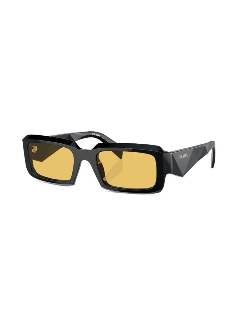Black Rectangle-frame Sunglasses