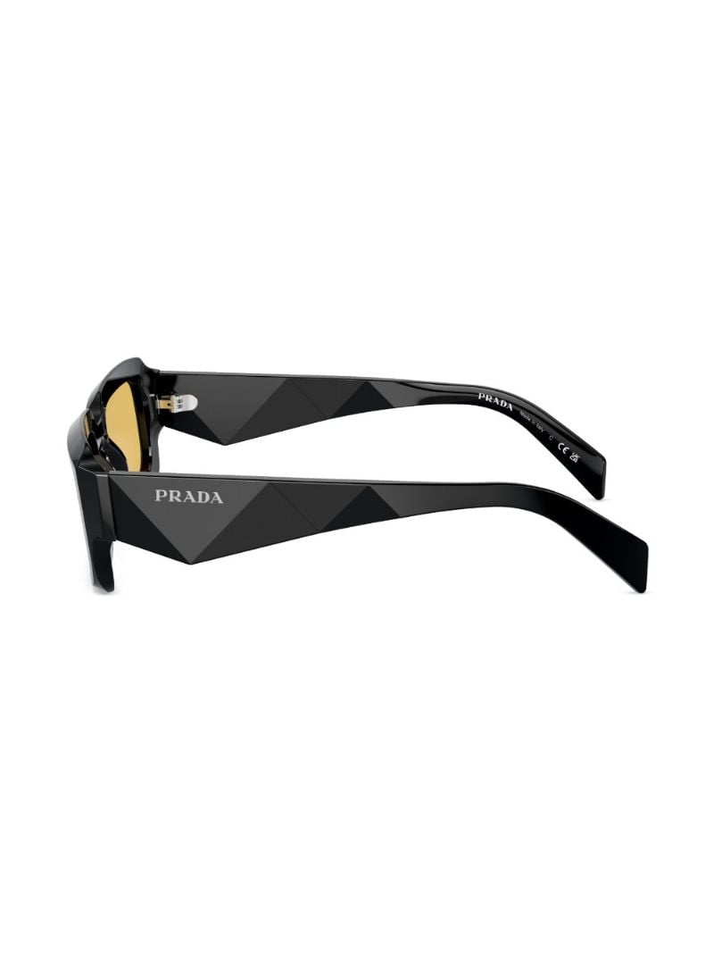 Black Rectangle-frame Sunglasses