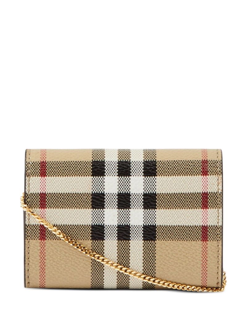 Neutral Vintage Check Wallet
