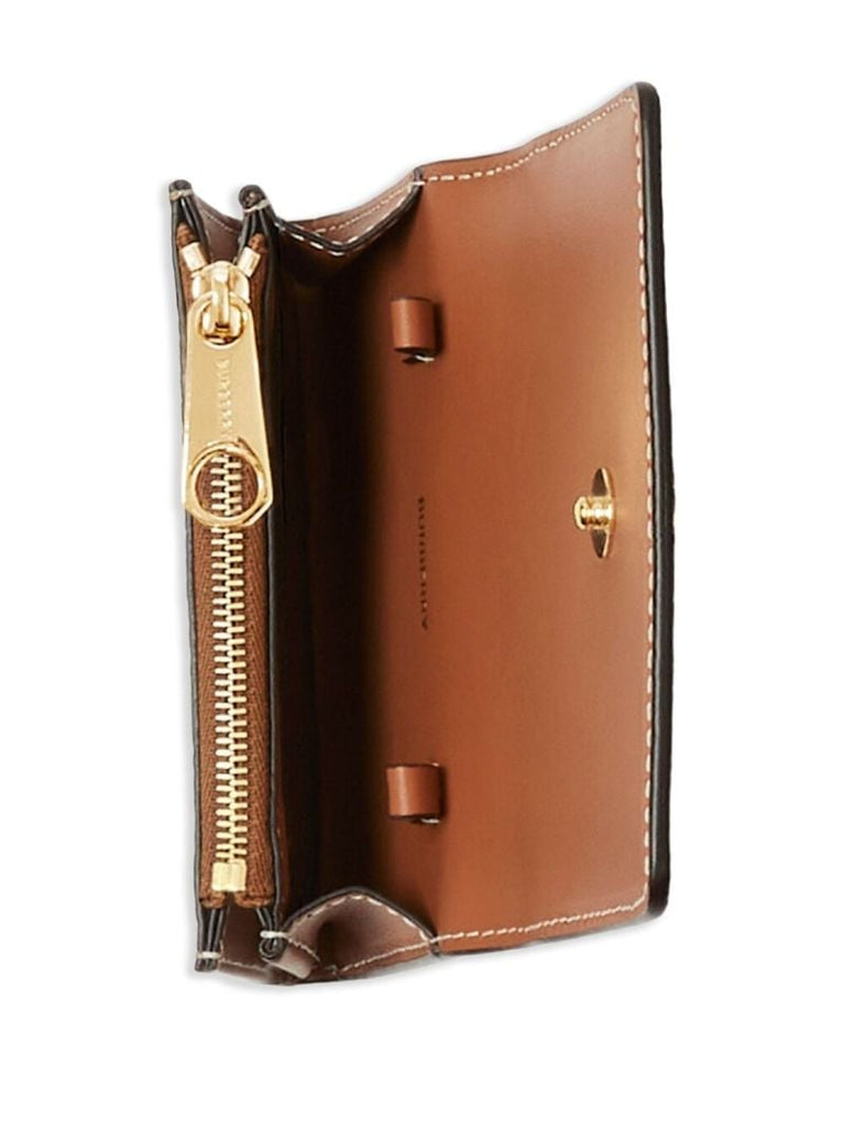 Neutral Vintage Check Wallet