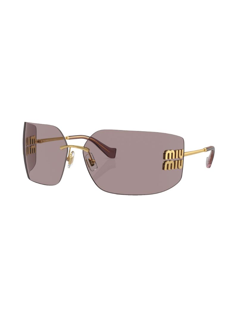 Gold-tone Runway Rimless Sunglasses