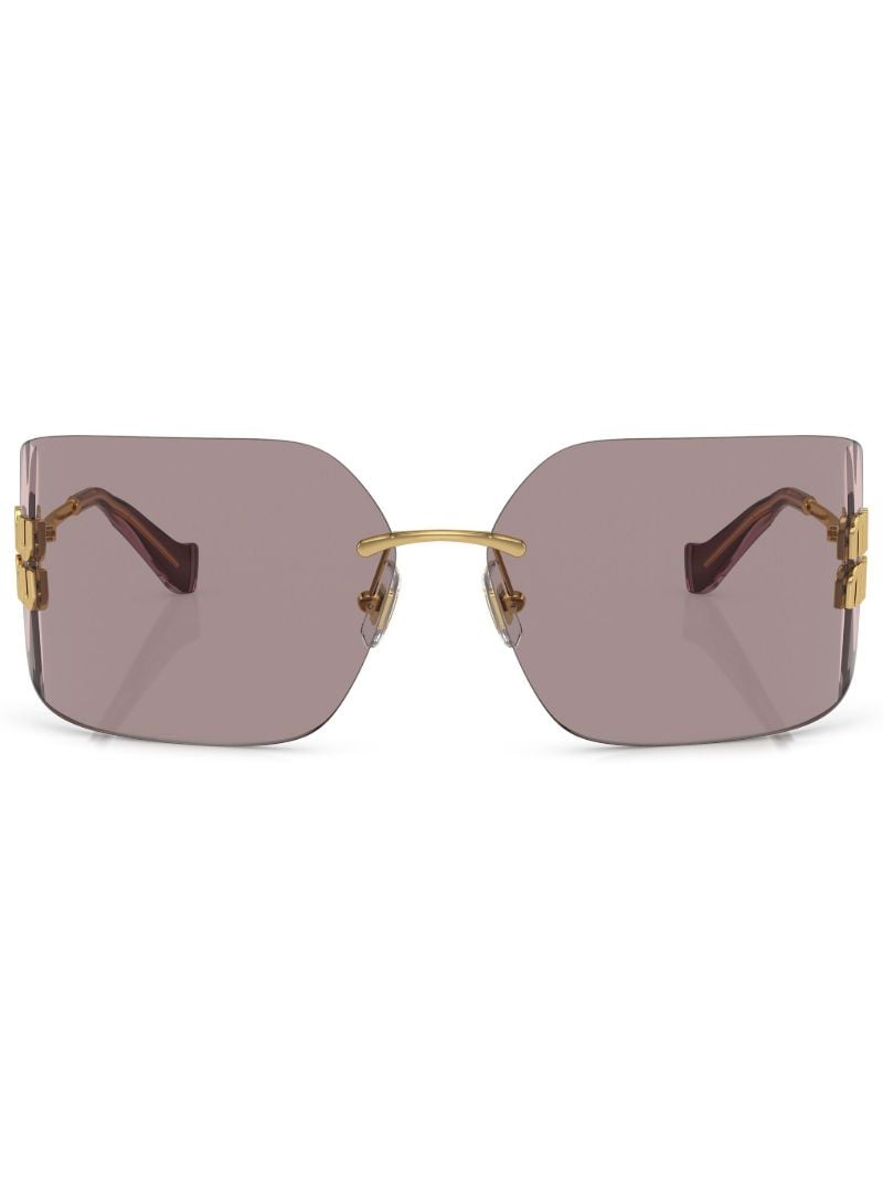 Gold-tone Runway Rimless Sunglasses