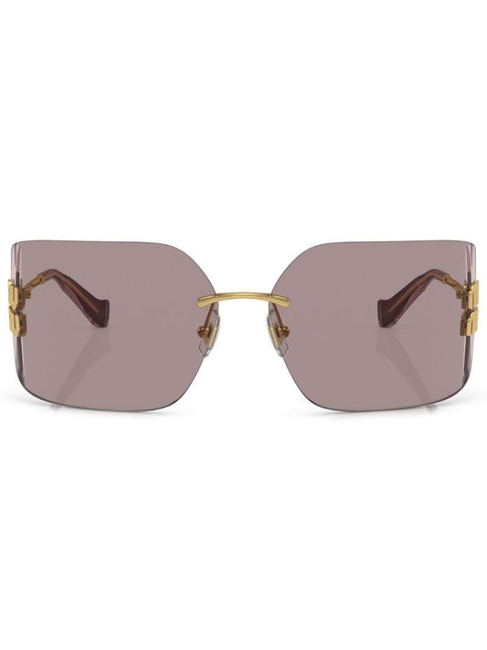 Gold-tone Runway Rimless Sunglasses