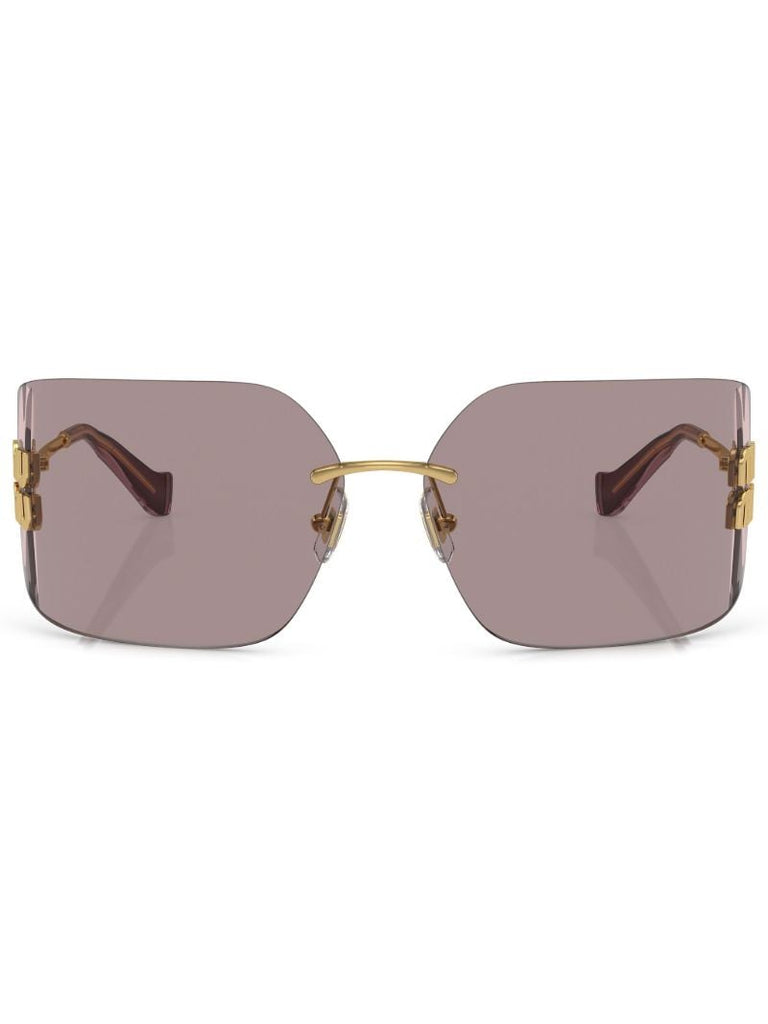 Gold-tone Runway Rimless Sunglasses