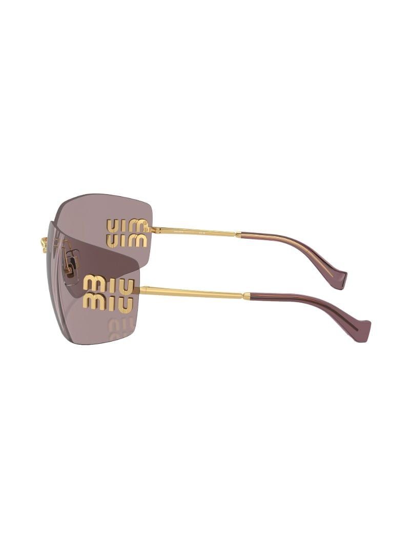 Gold-tone Runway Rimless Sunglasses