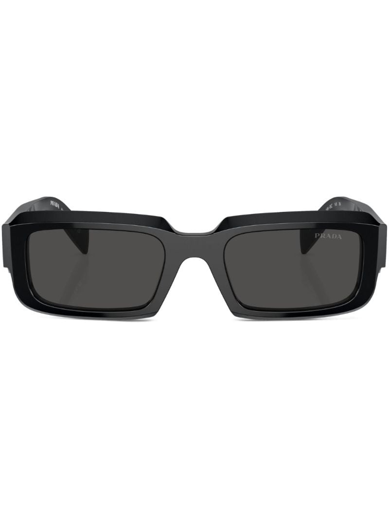 Black Rectangle-frame Sunglasses