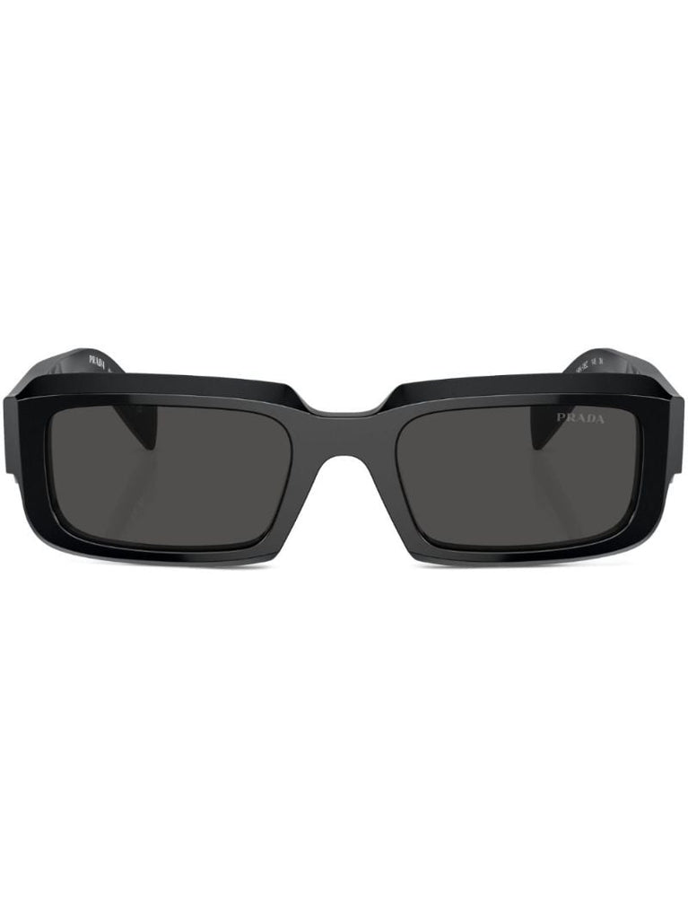 Black Rectangle-frame Sunglasses